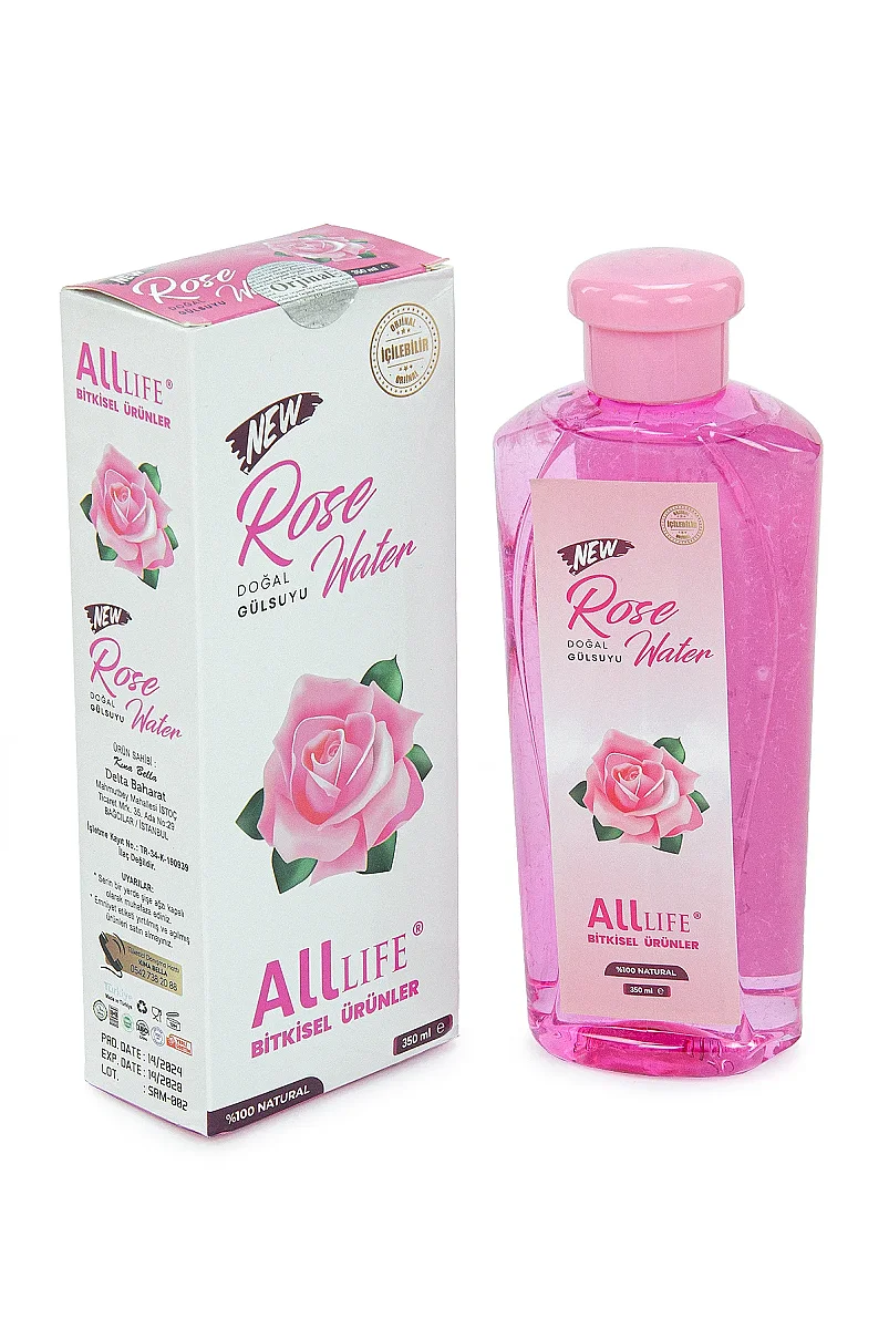 Doğal Gülsuyu 350 ml – %100 Saf Gül Suyu Yüz ve Cilt Bakımı İçin - 3