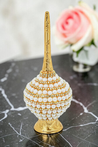 Gold Güldanlık – Gül Suyu Şişesi Zarif Tasarım Gül Suyu Kabı - 8