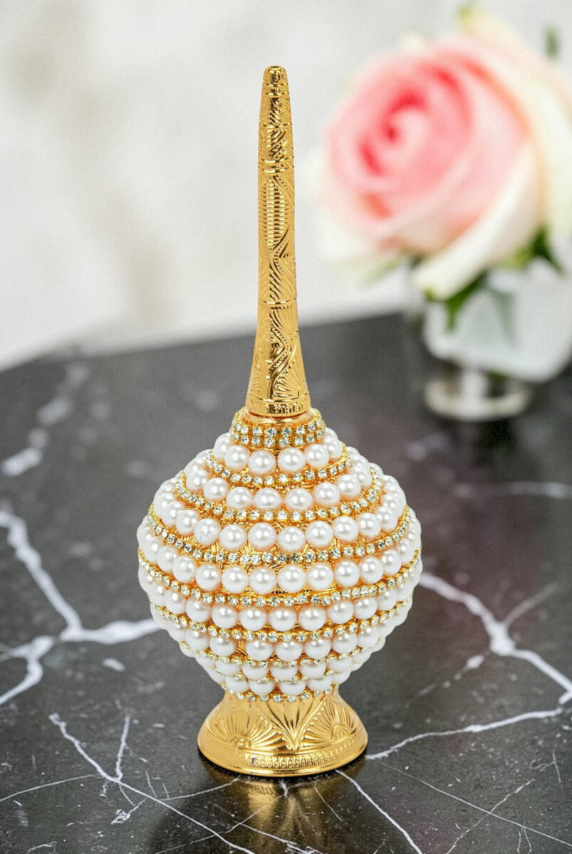 Gold Güldanlık – Gül Suyu Şişesi Zarif Tasarım Gül Suyu Kabı - 8