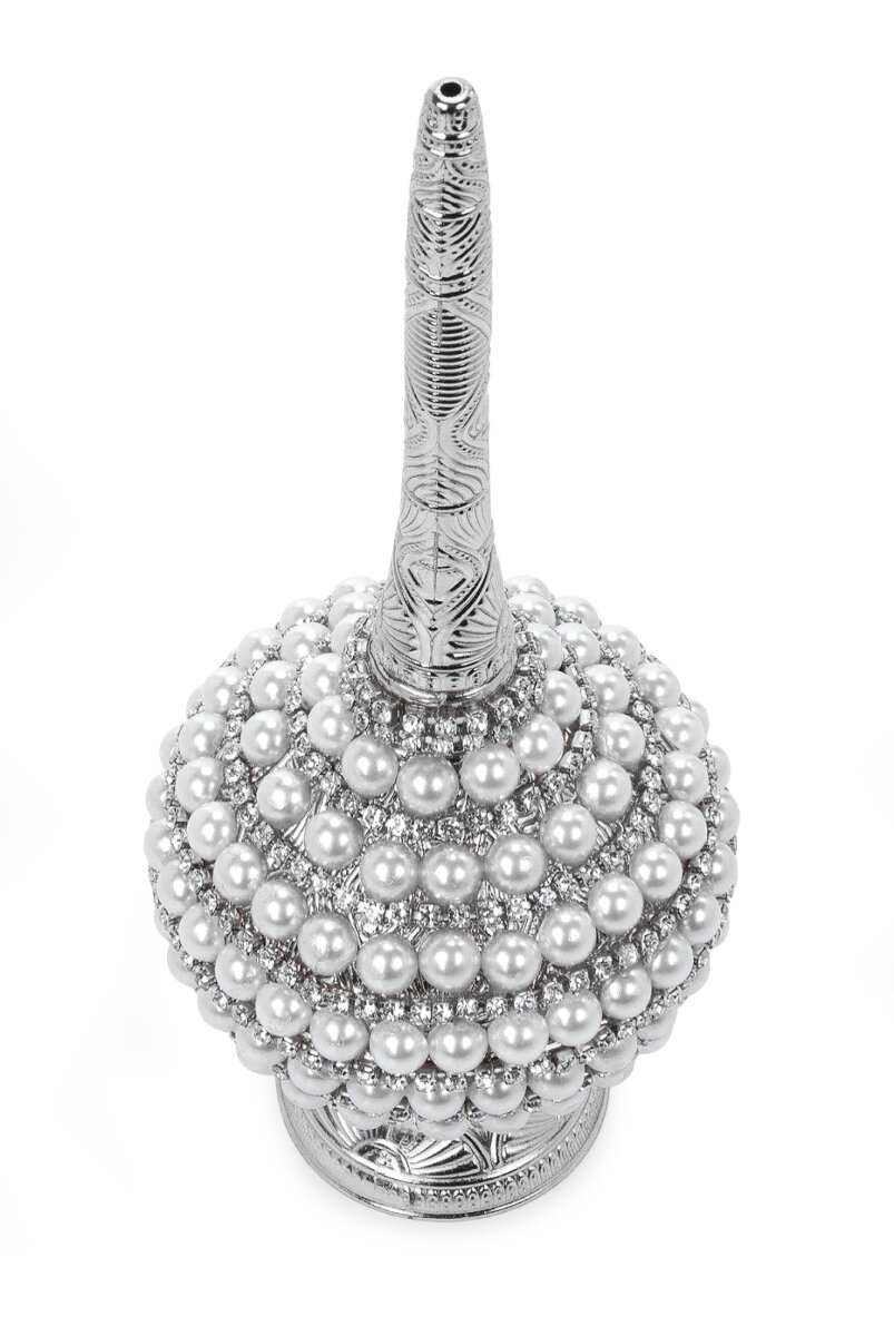 Gümüş Güldanlık – Gül Suyu Şişesi Zarif Tasarım Gül Suyu Kabı - 4