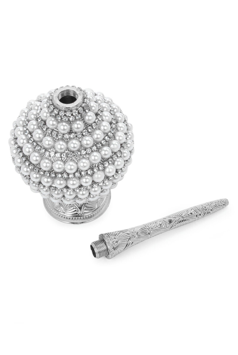 Gümüş Güldanlık – Gül Suyu Şişesi Zarif Tasarım Gül Suyu Kabı - 7