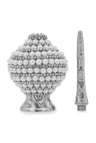 Gümüş Güldanlık – Gül Suyu Şişesi Zarif Tasarım Gül Suyu Kabı - 8