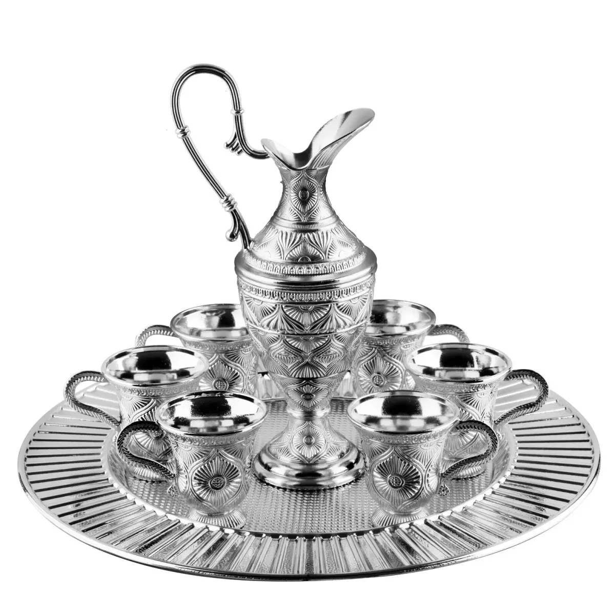 Gümüş Renk 8 Parça Takım - 1