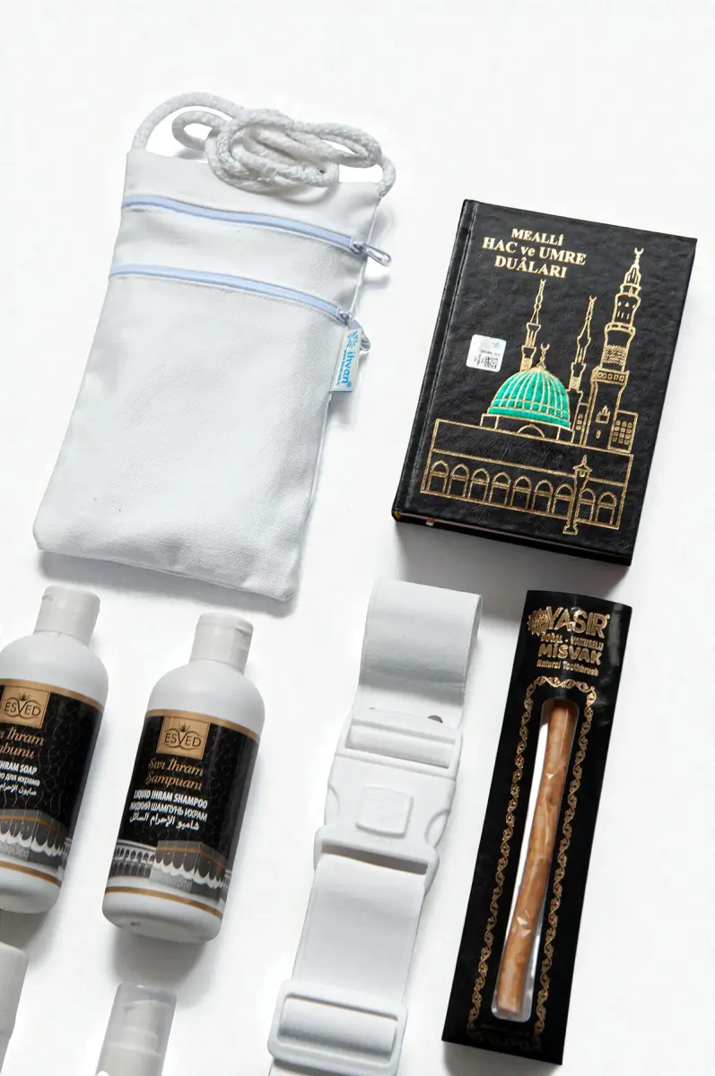 Hac Umre 12 Parça İhrama Uygun Kokusuz Hijyen ve İhtiyaç Seti - 3