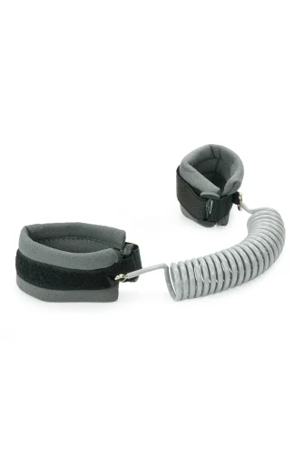 Hac Umre Çocuk Güvenlik Bilekliği Kayıp Önleyici Spiral Kordon - Gri - 3