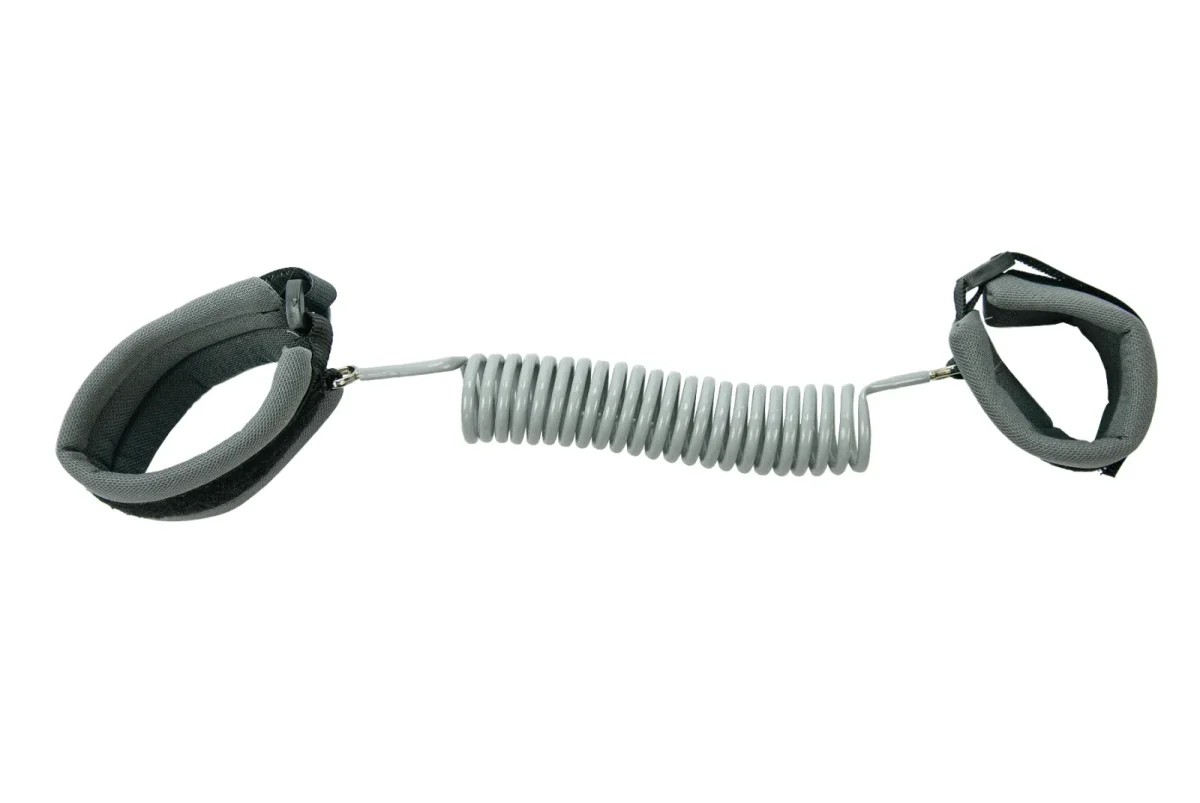 Hac Umre Çocuk Güvenlik Bilekliği Kayıp Önleyici Spiral Kordon - Gri - 8