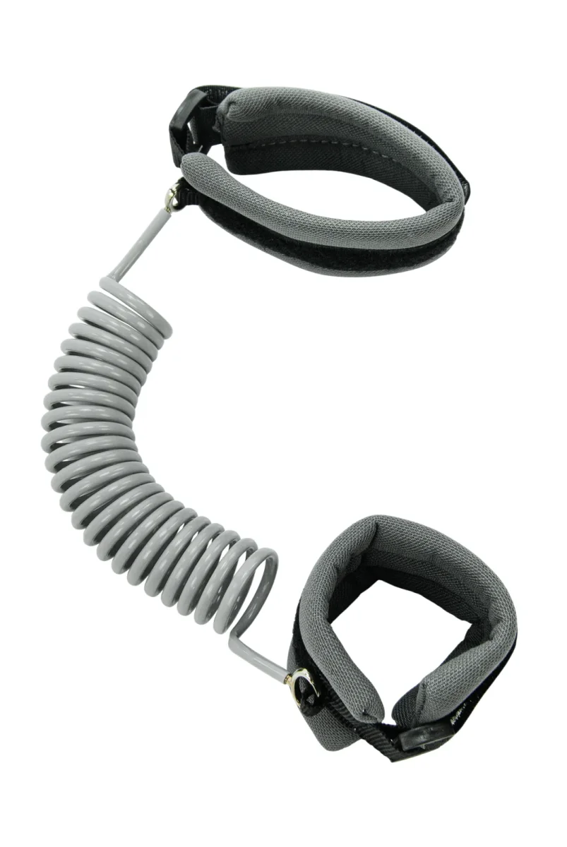 Hac Umre Çocuk Güvenlik Bilekliği Kayıp Önleyici Spiral Kordon - Gri - 9