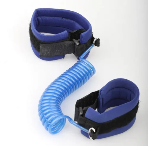 Hac Umre Çocuk Güvenlik Bilekliği Kayıp Önleyici Spiral Kordon - Mavi - ihvanonline (1)