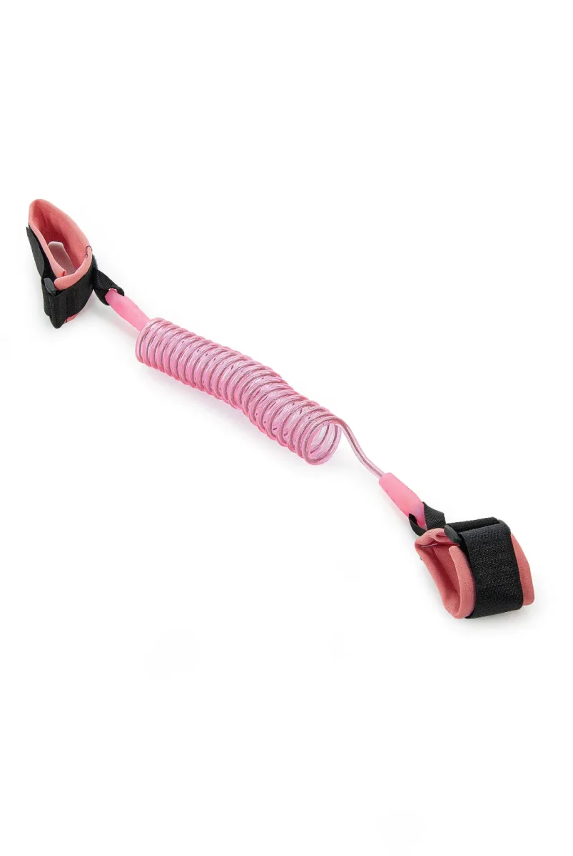 Hac Umre Çocuk Güvenlik Bilekliği Kayıp Önleyici Spiral Kordon - Pembe - 6