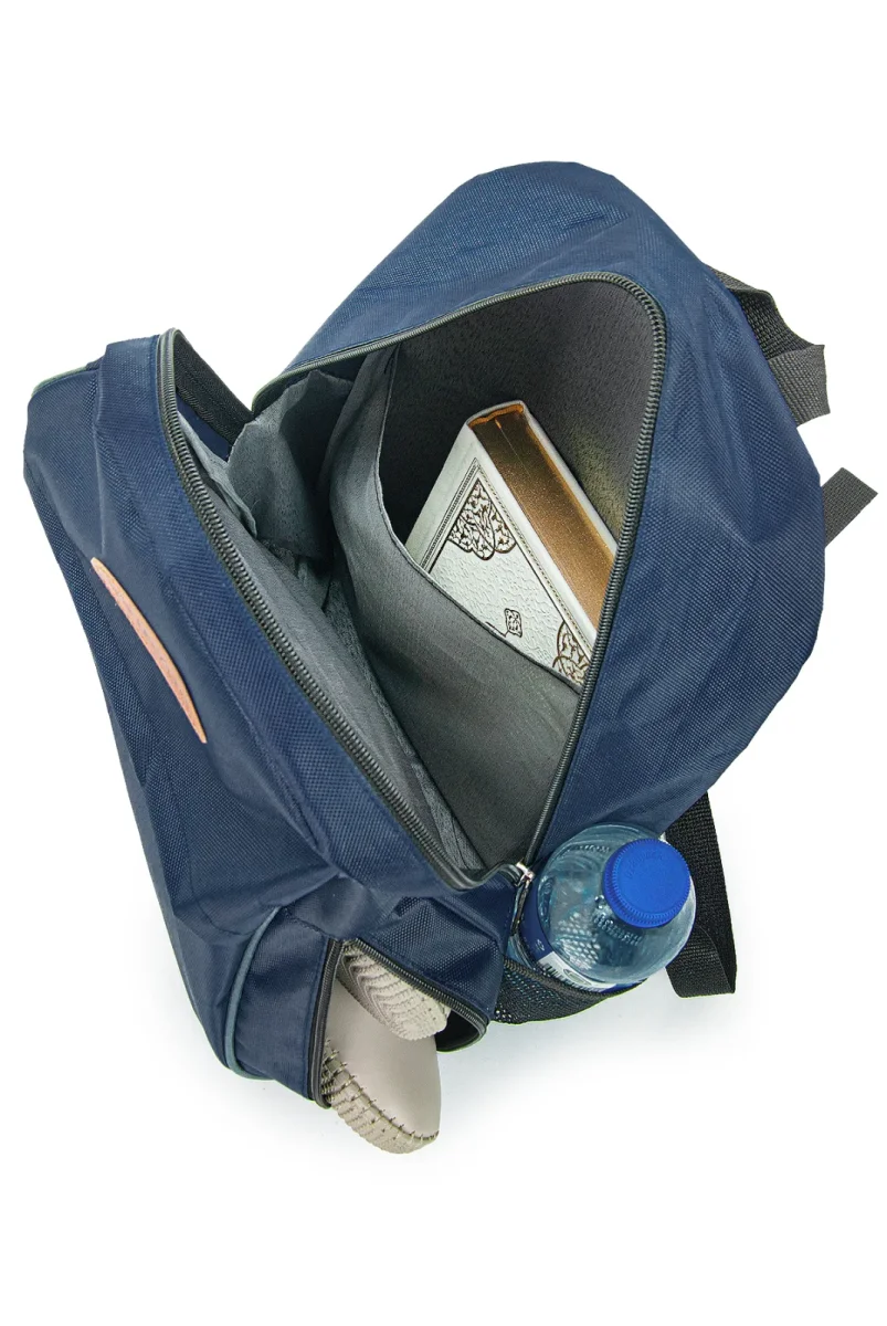 Hac Umre Seyahat Çantası, Su Geçirmez, Bölmeli Komple Astarlı Günlük Çanta Lacivert - 4