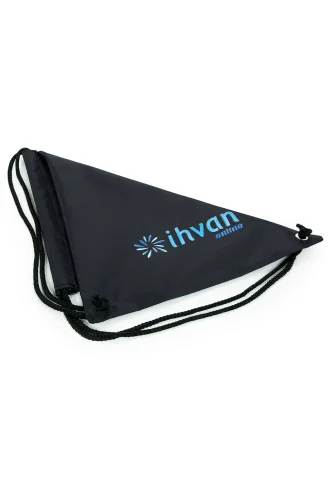 Hac Umre Terlik Çantası, Suya Dayanıklı, Büzmeli Ayarlanabilir Torba Sırt Çantası Siyah - 6