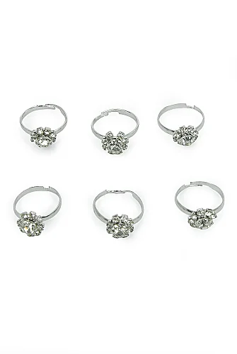 Hac Ve Umre Hediyelik Kız Çocuk Yüzüğü – Gümüş Renk - 60 Adet - 7