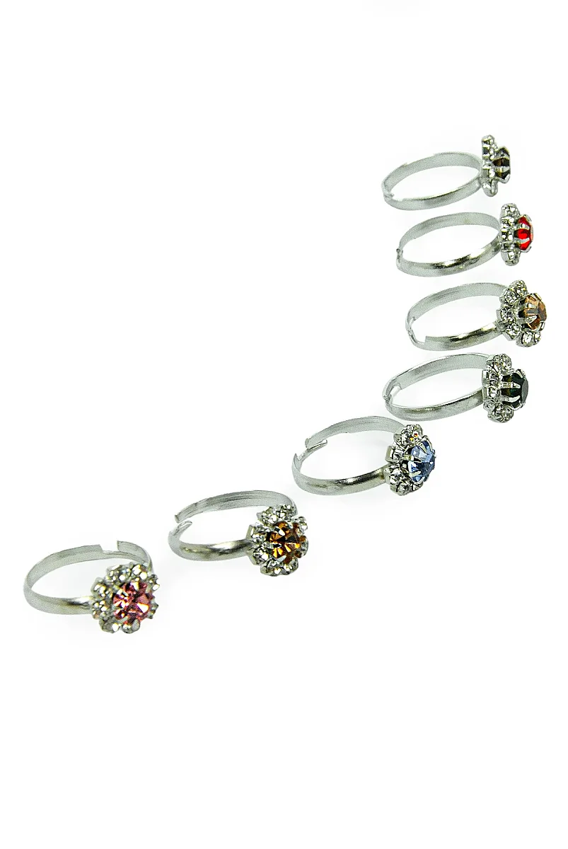 Hac Ve Umre Hediyelik Kız Çocuk Yüzüğü – Renkli Taşlı - 60 Adet - 5