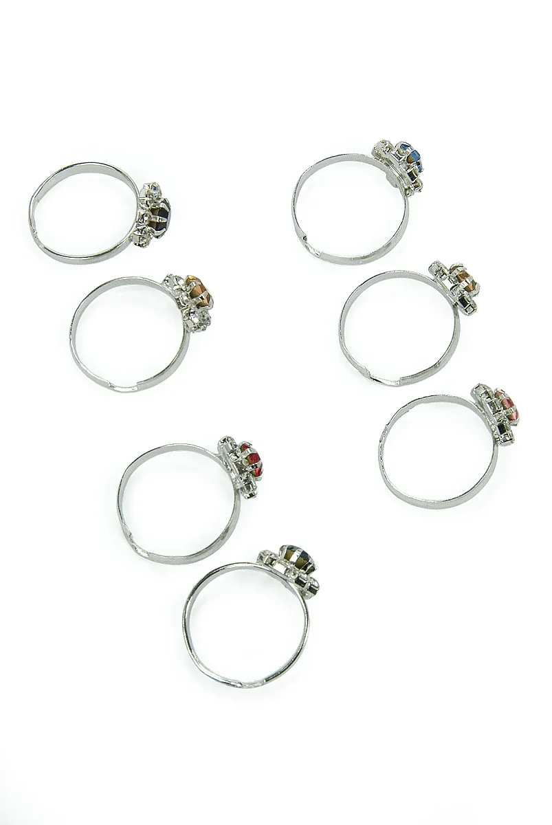 Hac Ve Umre Hediyelik Kız Çocuk Yüzüğü – Renkli Taşlı - 60 Adet - 7