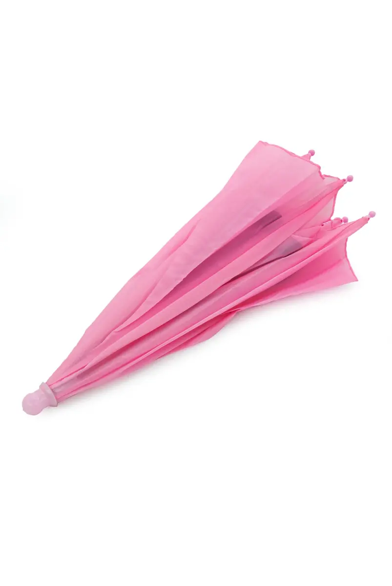 Hac ve Umre Kafa Şemsiyesi - Güneşten Koruyucu Pratik Şapka Şemsiye - Pembe - 4