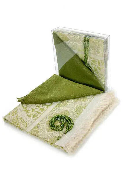 Hac Umre Mevlid Set 9 - Seccade - Cover - Rosary - Boxed - 1