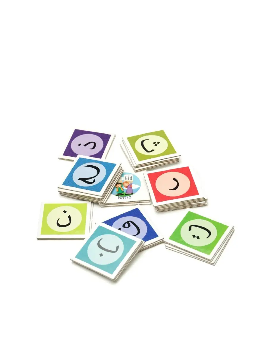 Hafız Memory Oyunu – Dini Eğitici Arapça Harf Eşleştirme Oyun Seti (58 Kart) - 1