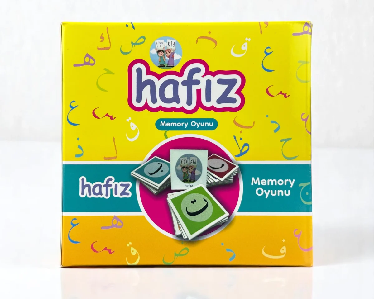 Hafız Memory Oyunu – Dini Eğitici Arapça Harf Eşleştirme Oyun Seti (58 Kart) - 1