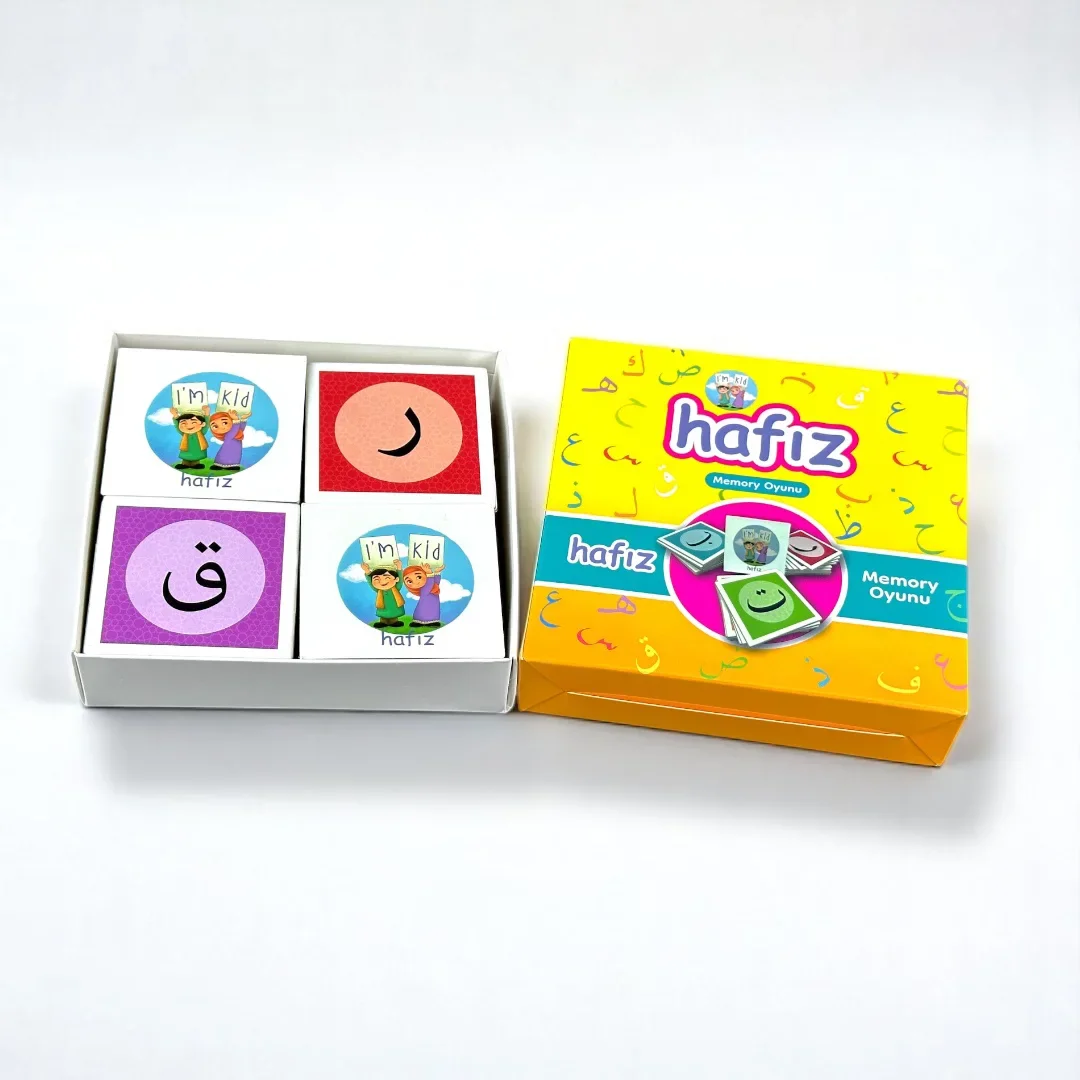 Hafız Memory Oyunu – Dini Eğitici Arapça Harf Eşleştirme Oyun Seti (58 Kart) - 3