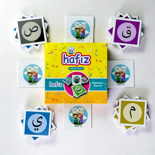 Hafız Memory Oyunu – Dini Eğitici Arapça Harf Eşleştirme Oyun Seti (58 Kart) - 8