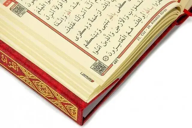 Hafiz Boy Rose Patterned ColorEd Koran Karim (Pink) - 9.1123 - 3