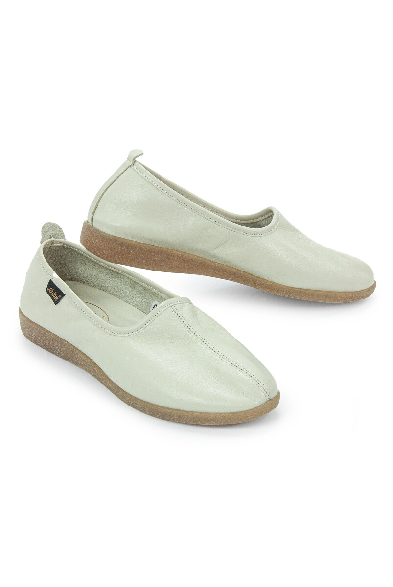 Hakiki Dana Derisi Hac Umre Tavaf Ayakkabısı Kauçuk Tabanlı Rahat ve Dayanıklı Dış Kullanıma Uygun Ayakkabı - Bej - ihvanonline