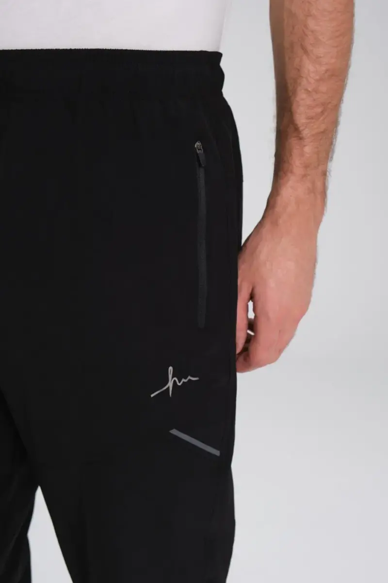 Haşema Fermuarlı Cepli Uzun Erkek Havuz ve Deniz Şortu 2426-25 Siyah - 6