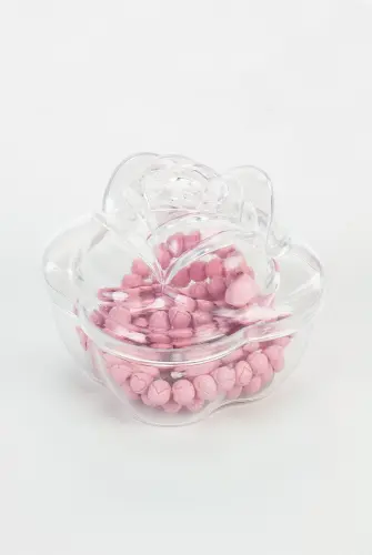 Heart Patterned Rose Scented Rosary in Rose Box - Pink - 3