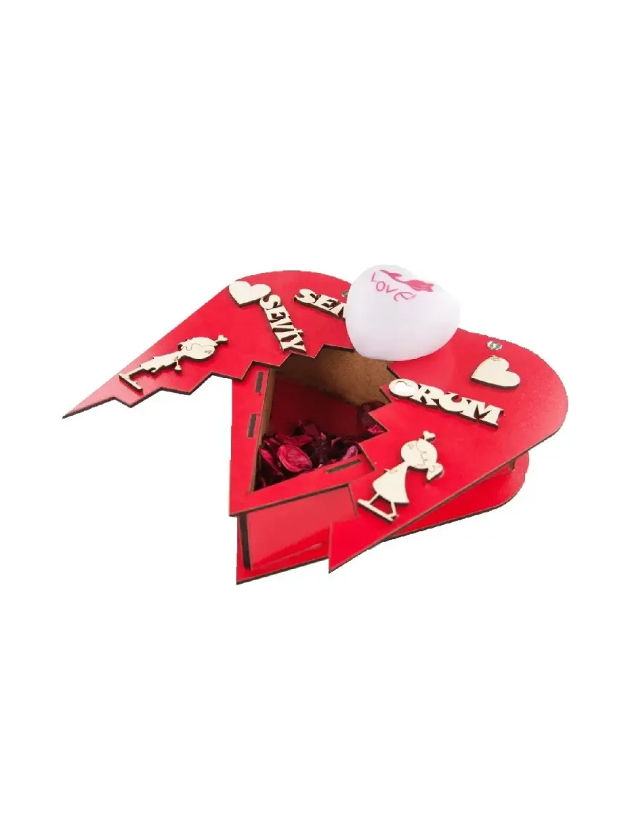 Hearty Pop-up LightEd I Love You Love Gift Box To Lover - 1