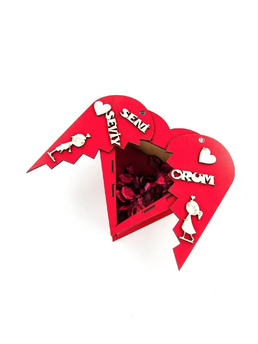Hearty Pop-up LightEd I Love You Love Gift Box To Lover - 4