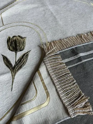 Hediye Kutulu İsme Özel Nakışlı Çiftler İçin Kalpli Seccade Seti Çeyizlik Eşli Namazlık Siyah Krem - 6