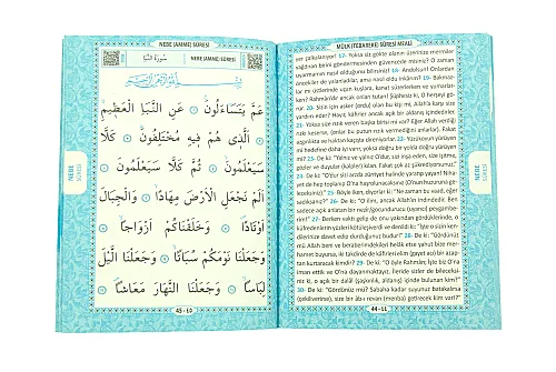 Hediyelik 3'lü İsme Özel Çantalı ve Tesbihli Çanta Boy Yasin Kitabı Mevlüt Seti - Mavi - 8