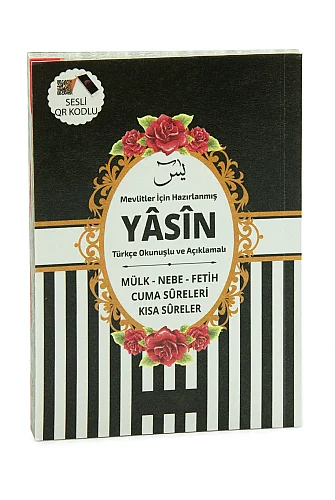 Hediyelik 3'lü İsme Özel Çantalı ve Tesbihli Çanta Boy Yasin Kitabı Mevlüt Seti - Siyah - 6