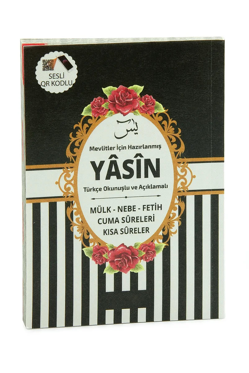 Hediyelik 3'lü İsme Özel Çantalı ve Tesbihli Çanta Boy Yasin Kitabı Mevlüt Seti - Siyah - 6