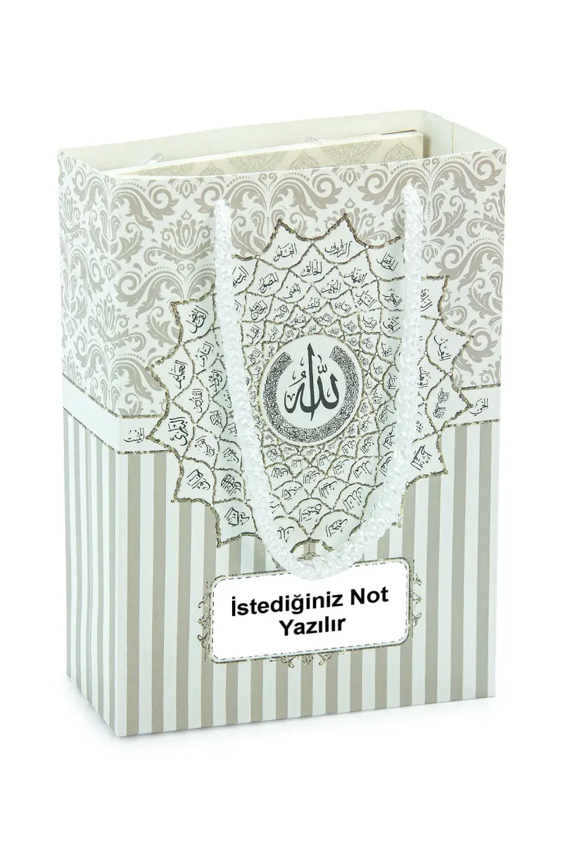 İsme Özel Etiketli Yasin Kitabı Seti Çantalı Şekerli Mevlid Hediyeliği - 3