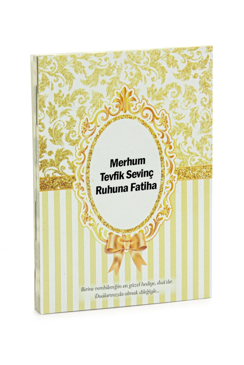 Hediyelik 3'lü Mevlüt Seti İsme Özel Etiketli Çantalı Tesbihli, Magnetli Yasin Kitabı - Simli - 3