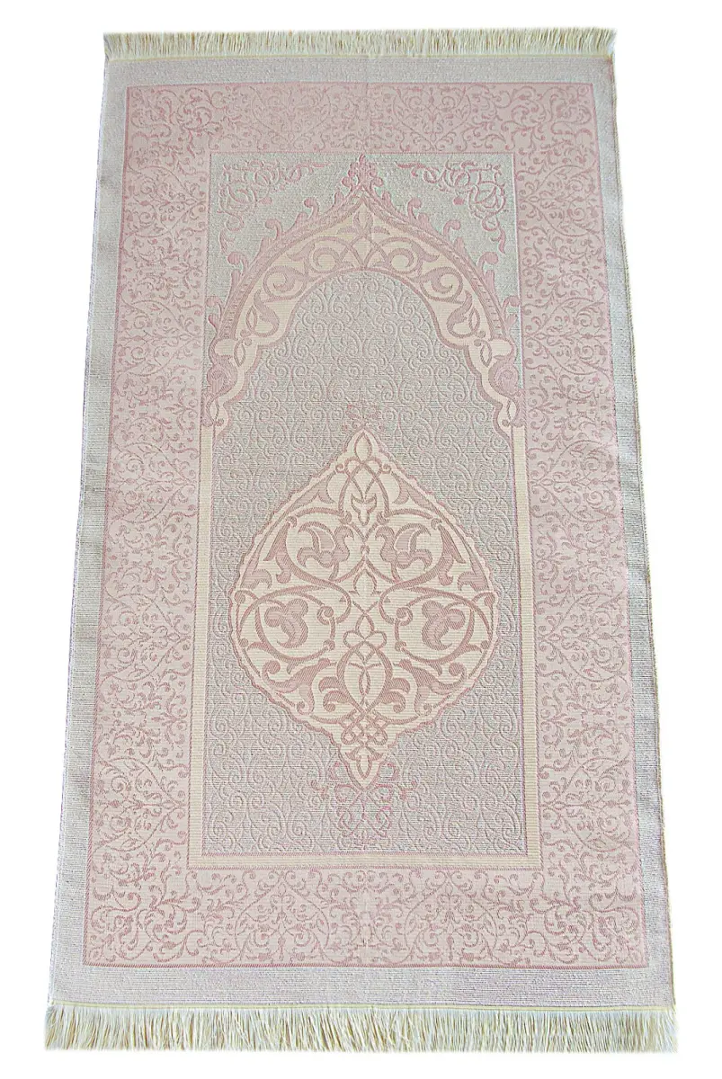 Hediyelik 4 Parça Mevlüt Seti İsme Özel Kadife Kaplı Yasin, Tesbihli Seccade Seti - Pembe - 5