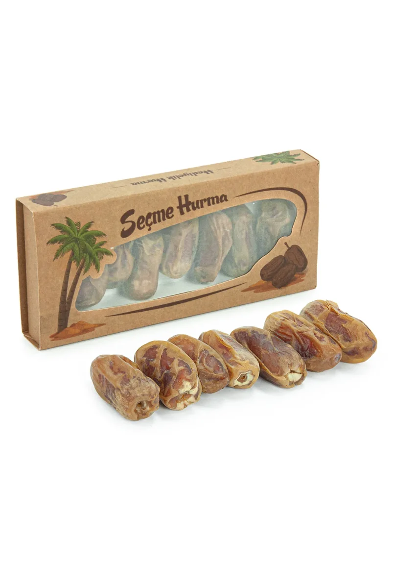 Hediyelik 7 li Özel Kutulu Hurma, İftarlık İkramlık Medine Sugai Hurması - 2
