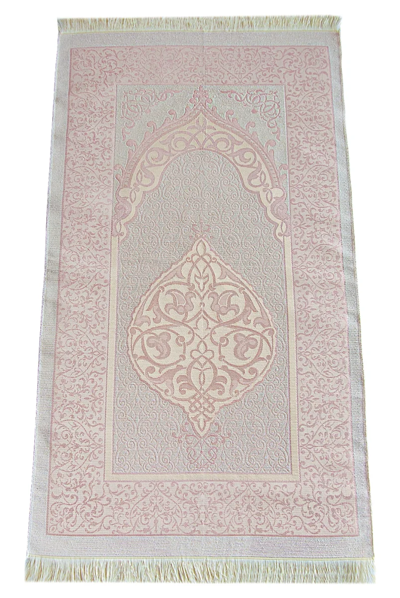 Hediyelik İsme Özel Tesbihli Seccade Seti Pembe - 7