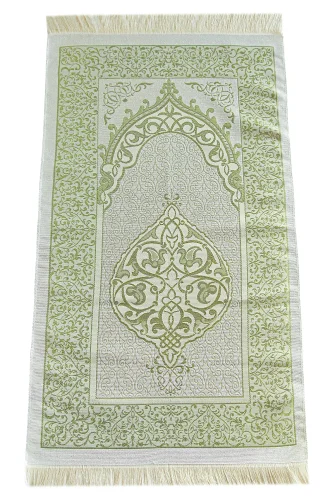 Hediyelik İsme Özel Tesbihli Seccade Seti Yeşil - 6