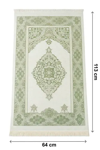 Hediyelik Kişiye Özel İsimli Seccade Seti - Yasin Kitabı, Tesbih, Zikirmatik, Esans - Yeşil - 3