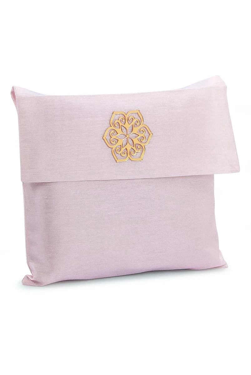 Hediyelik Şantuk Çantalı, Tesbihli, Çeyizlik Seccade Seti - Açık Pembe - 6