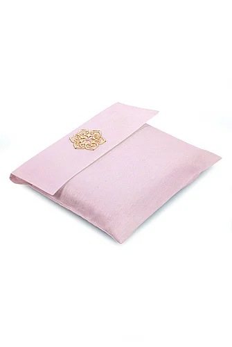 Hediyelik Şantuk Çantalı, Tesbihli, Çeyizlik Seccade Seti - Açık Pembe - 7