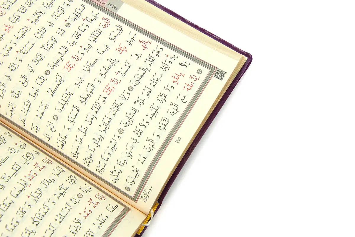 Suni Deri Çantalı - Arapça Kuranı Kerim - Hafız Boy - Bilgisayar Hatlı - Fuşya - 5