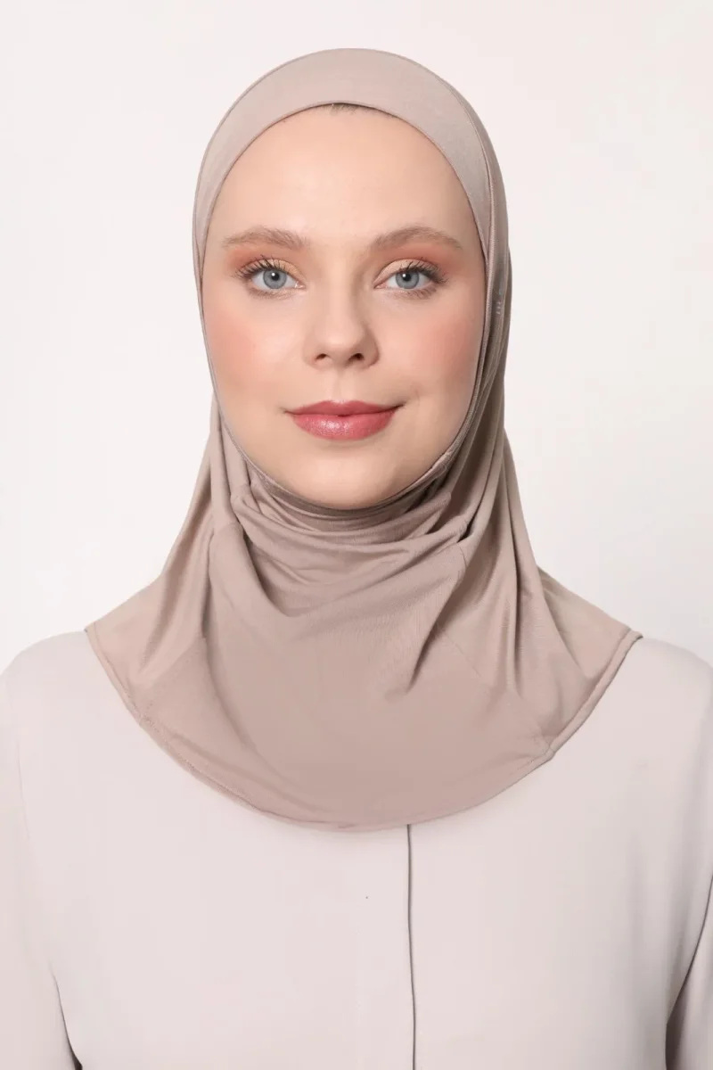 Hijab Sport Penye Bone - Açık Vizon - 2