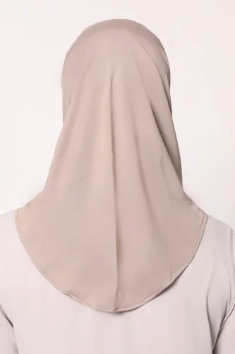Hijab Sport Penye Bone - Açık Vizon - 4
