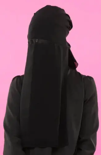 Muslim Women Long Hijab Veil Head Scarf Turban Black Three Pieces Islamic Fashion Female Combed Easy To Wear New Season 2022 - İhvan (1)