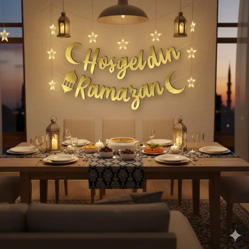 Hoşgeldin Ramazan Banner Yazı, Dekoratif Ramazan Köşesi Süslemesi - ihvanonline (1)