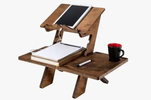 Huş Ağacı Kuran ve Laptop Rahlesi - 1