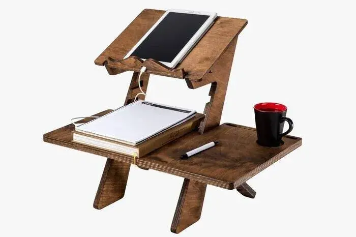 Huş Ağacı Kuran ve Laptop Rahlesi - 1